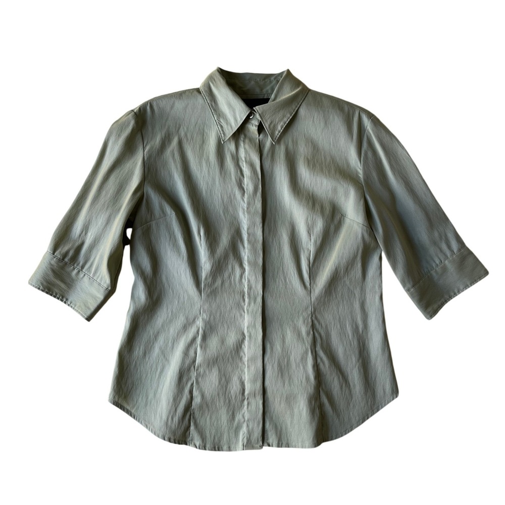 Vtg Express Iridescent Button Up Shirt 90s